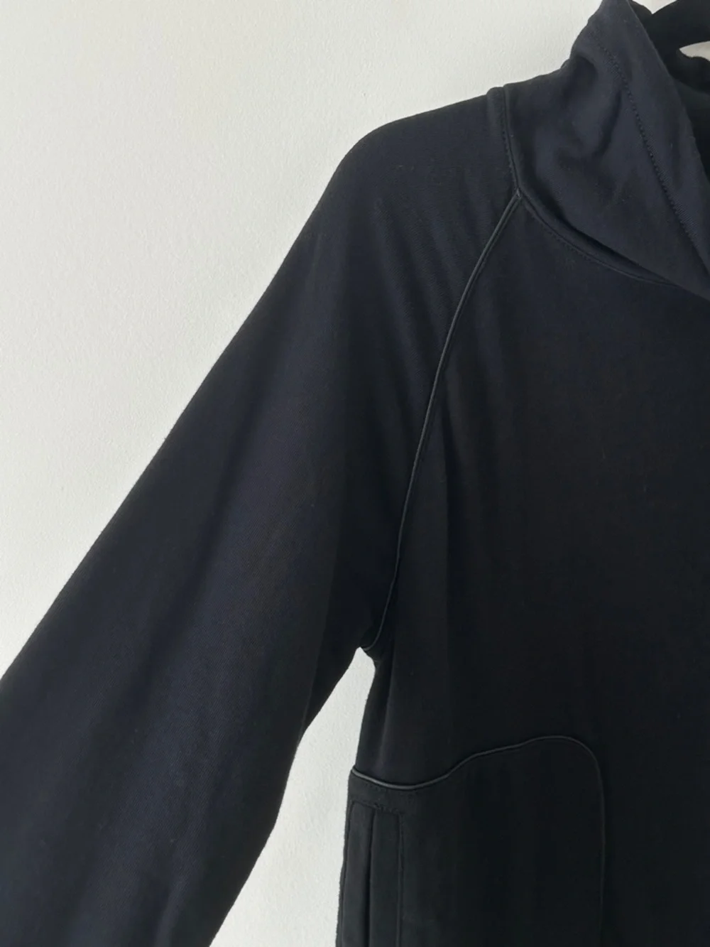 Alexander Wang Black Cotton Funnel Neck Sweatshirt